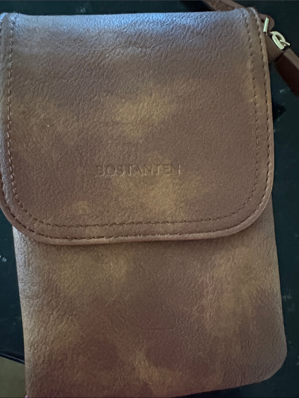 ROSETTI Leather Crossbody Cell Phone Bag Brown Crossbody Bag